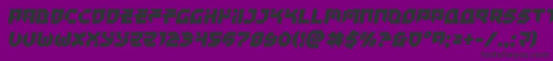 Tokyodrifter Font – Black Fonts on Purple Background