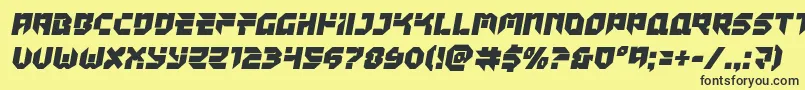 Tokyodrifter Font – Black Fonts on Yellow Background