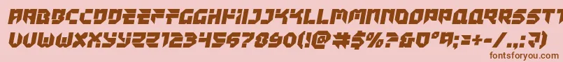 Tokyodrifter Font – Brown Fonts on Pink Background
