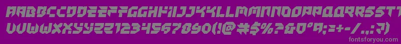Tokyodrifter Font – Gray Fonts on Purple Background