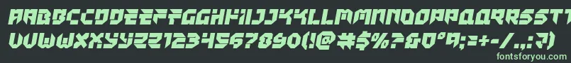 Tokyodrifter Font – Green Fonts on Black Background