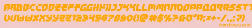 Tokyodrifter Font – Orange Fonts on Pink Background