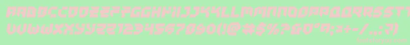 Tokyodrifter Font – Pink Fonts on Green Background