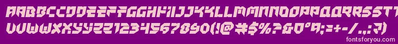 Tokyodrifter Font – Pink Fonts on Purple Background