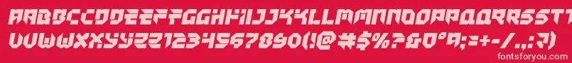 Tokyodrifter Font – Pink Fonts on Red Background