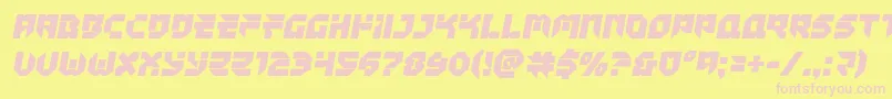 フォントTokyodrifter – ピンクのフォント、黄色の背景