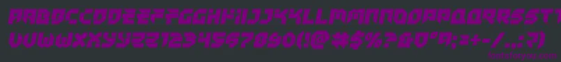 Tokyodrifter Font – Purple Fonts on Black Background