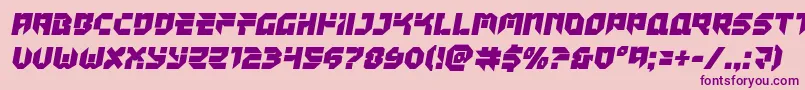 Tokyodrifter Font – Purple Fonts on Pink Background