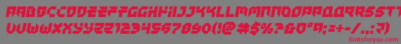 Tokyodrifter Font – Red Fonts on Gray Background