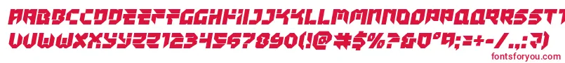 フォントTokyodrifter – 白い背景に赤い文字
