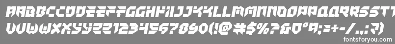 フォントTokyodrifter – 灰色の背景に白い文字