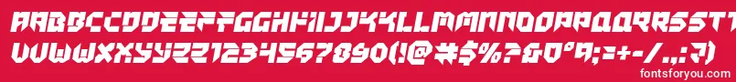フォントTokyodrifter – 赤い背景に白い文字