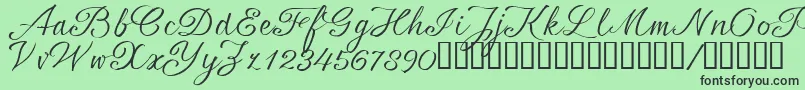 SrsaBT Font – Black Fonts on Green Background