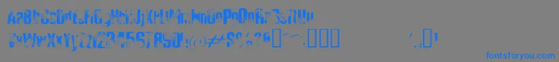 ElliotsBadDay4 Font – Blue Fonts on Gray Background