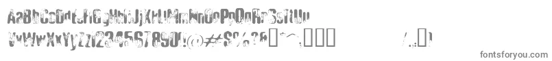 Шрифт ElliotsBadDay4 – серые шрифты на белом фоне