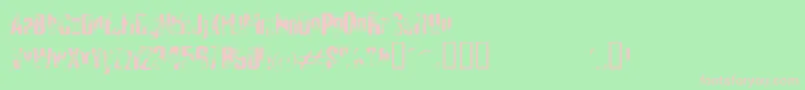 Шрифт ElliotsBadDay4 – розовые шрифты на зелёном фоне