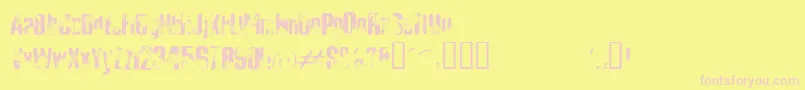 ElliotsBadDay4 Font – Pink Fonts on Yellow Background