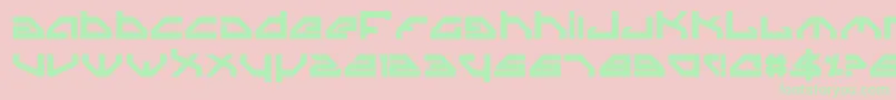 Spyv3b Font – Green Fonts on Pink Background