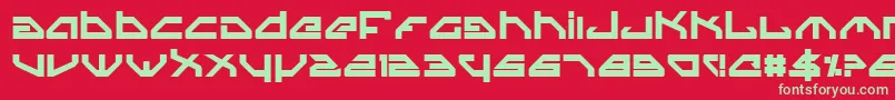 Spyv3b Font – Green Fonts on Red Background