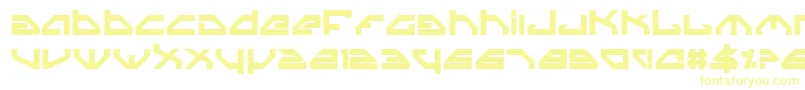 Spyv3b Font – Yellow Fonts on White Background