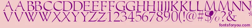 Monogramstoolbox Font – Purple Fonts on Pink Background