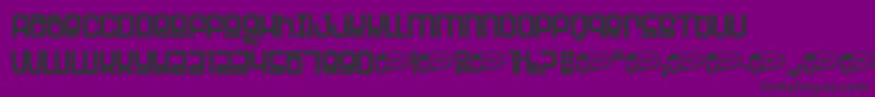 Planet ffy Font – Black Fonts on Purple Background