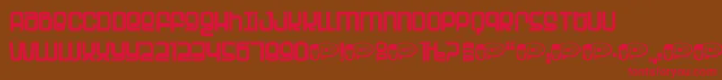 Planet ffy Font – Red Fonts on Brown Background