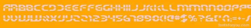 StarfighterBetaBold Font – Pink Fonts on Orange Background