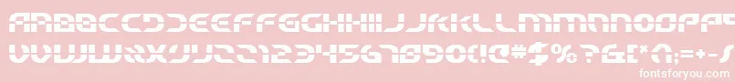 StarfighterBetaBold Font – White Fonts on Pink Background