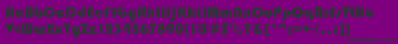 Blippobladee Font – Black Fonts on Purple Background