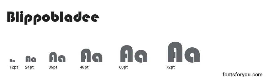 Blippobladee Font Sizes