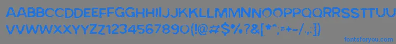 BadSkizoff Font – Blue Fonts on Gray Background