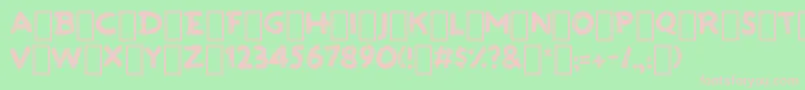 PaintTheTown1 Font – Pink Fonts on Green Background