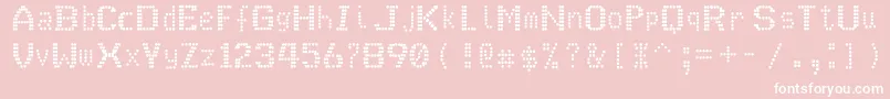 JEkrBN Font – White Fonts on Pink Background