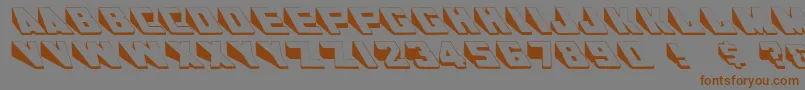 Шрифт Wedgie – коричневые шрифты на сером фоне