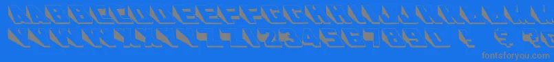fuente Wedgie – Fuentes Grises Sobre Fondo Azul
