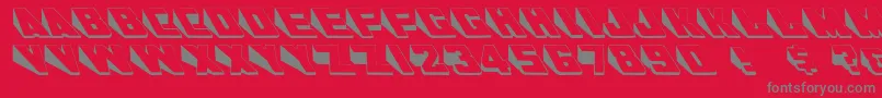 Czcionka Wedgie – szare czcionki na czerwonym tle