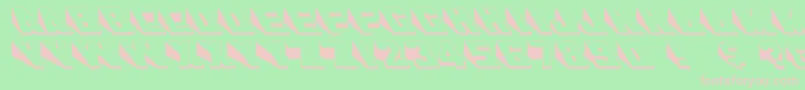 fuente Wedgie – Fuentes Rosadas Sobre Fondo Verde