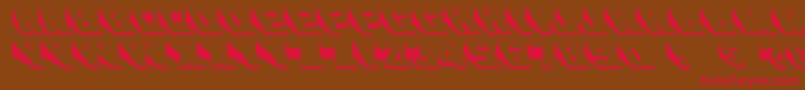 Wedgie Font – Red Fonts on Brown Background