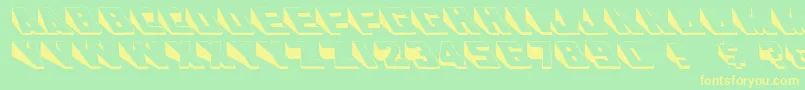 Шрифт Wedgie – жёлтые шрифты на зелёном фоне