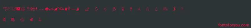 NoyeuxJoel Font – Red Fonts on Black Background