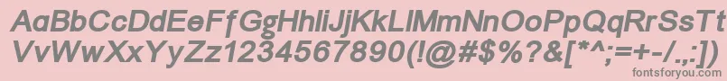 Шрифт Un866bi – серые шрифты на розовом фоне
