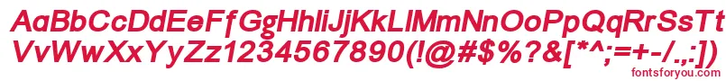 Un866bi Font – Red Fonts on White Background