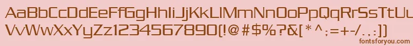 SerpentineLtLight Font – Brown Fonts on Pink Background