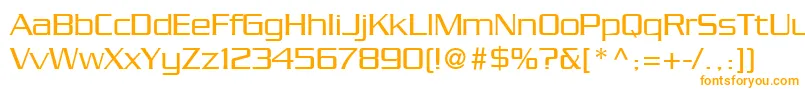 SerpentineLtLight Font – Orange Fonts on White Background