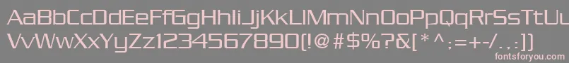 SerpentineLtLight Font – Pink Fonts on Gray Background