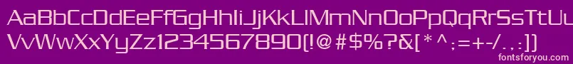 SerpentineLtLight Font – Pink Fonts on Purple Background