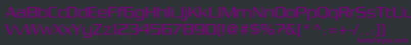 SerpentineLtLight Font – Purple Fonts on Black Background