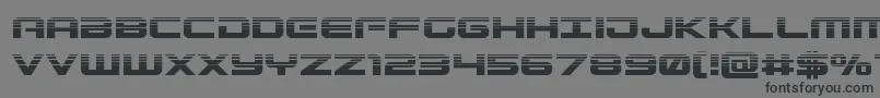 Gunshiphalf Font – Black Fonts on Gray Background