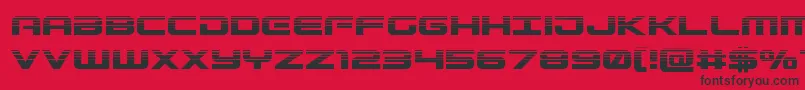 Gunshiphalf Font – Black Fonts on Red Background